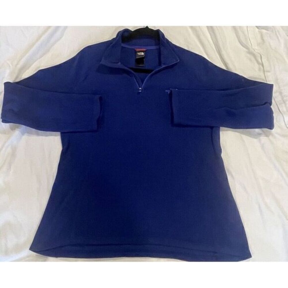 The North Face Women's 1/4 Zip Jacket Blue Sz M